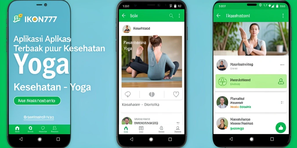 Antarmuka IKON777 menunjukkan panduan Yoga yang mudah dipahami.