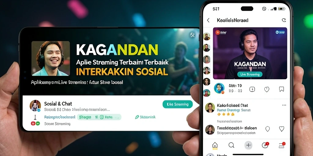 Antarmuka KAGANDAN yang menawan dan interaktif saat Live Streaming.