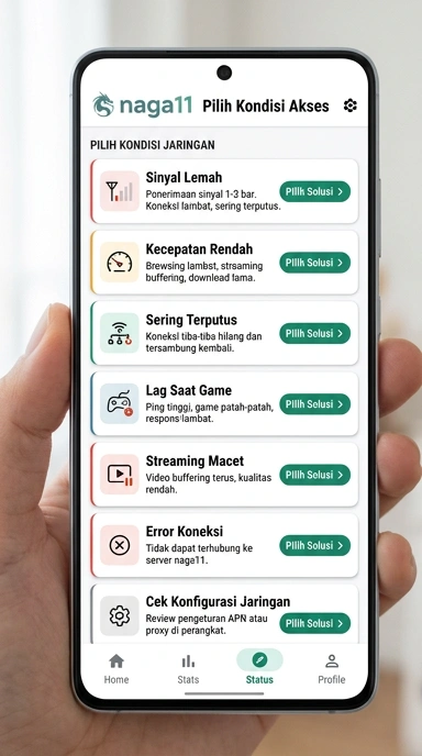 Tampilan link alternatif naga11