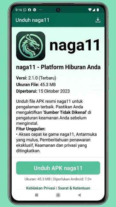 Tampilan halaman APK naga11